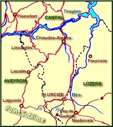 carte St Urcize