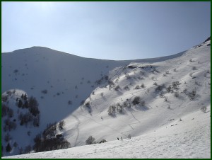Col de Rombière sous la neige