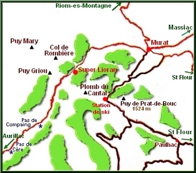 Carte Plomb du Cantal