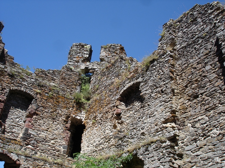 L'intérieur du château d'Alleuze