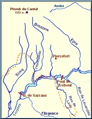 Affluents de la Truyère