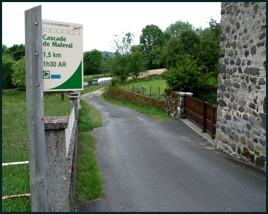 Balise sur le sentier