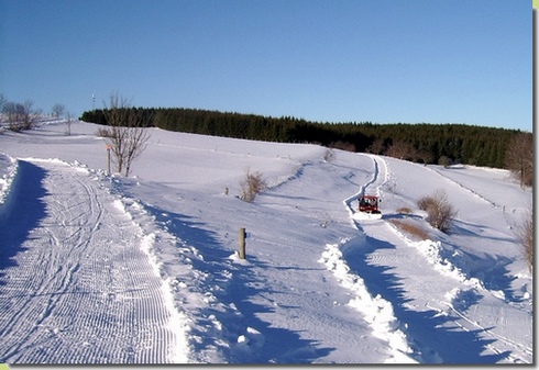 dameuse sur les pistes