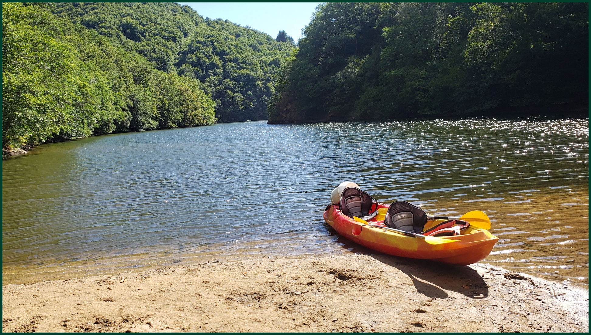 Balade en kayak à Lanau