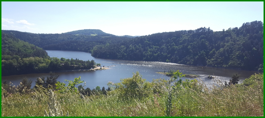 Lac de retenue, en direction de la base nautique